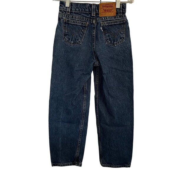 Levi Strauss 5 Pocket Blue Denim Jeans Boy's Size 8 Reg Made In USA 1998 - Picture 2 of 15